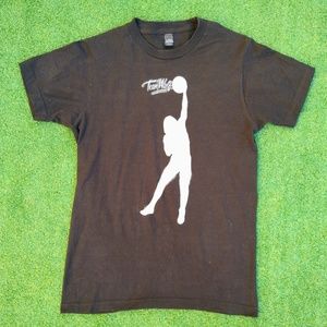 Teen Wolf 1985 Wolfkill Michael J Fox Basketball Silhouette Adult Sm Shirt NWT